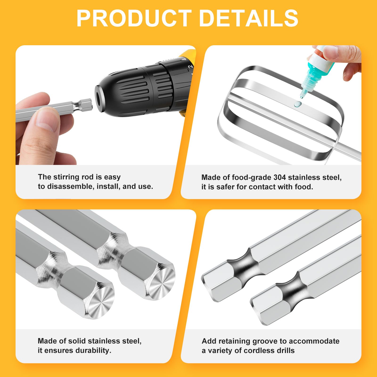Homicozy dishwasher-safe stainless steel attachments for easy cleanup.