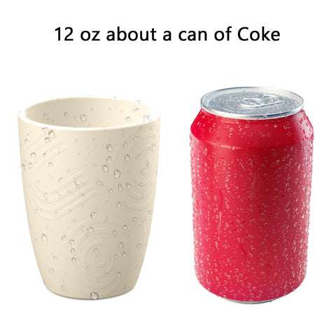 Homienly 12oz beige cups ideal for kids