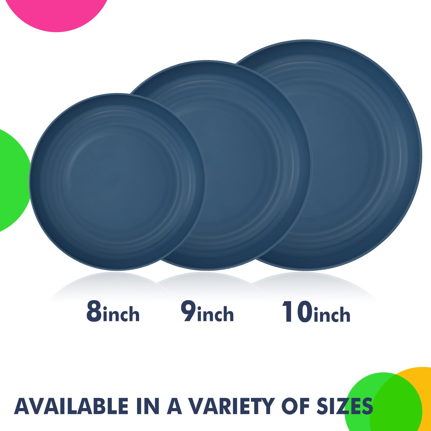 Homienly deep dinner plate closeup wheat straw texture highlights eco-friendly material.