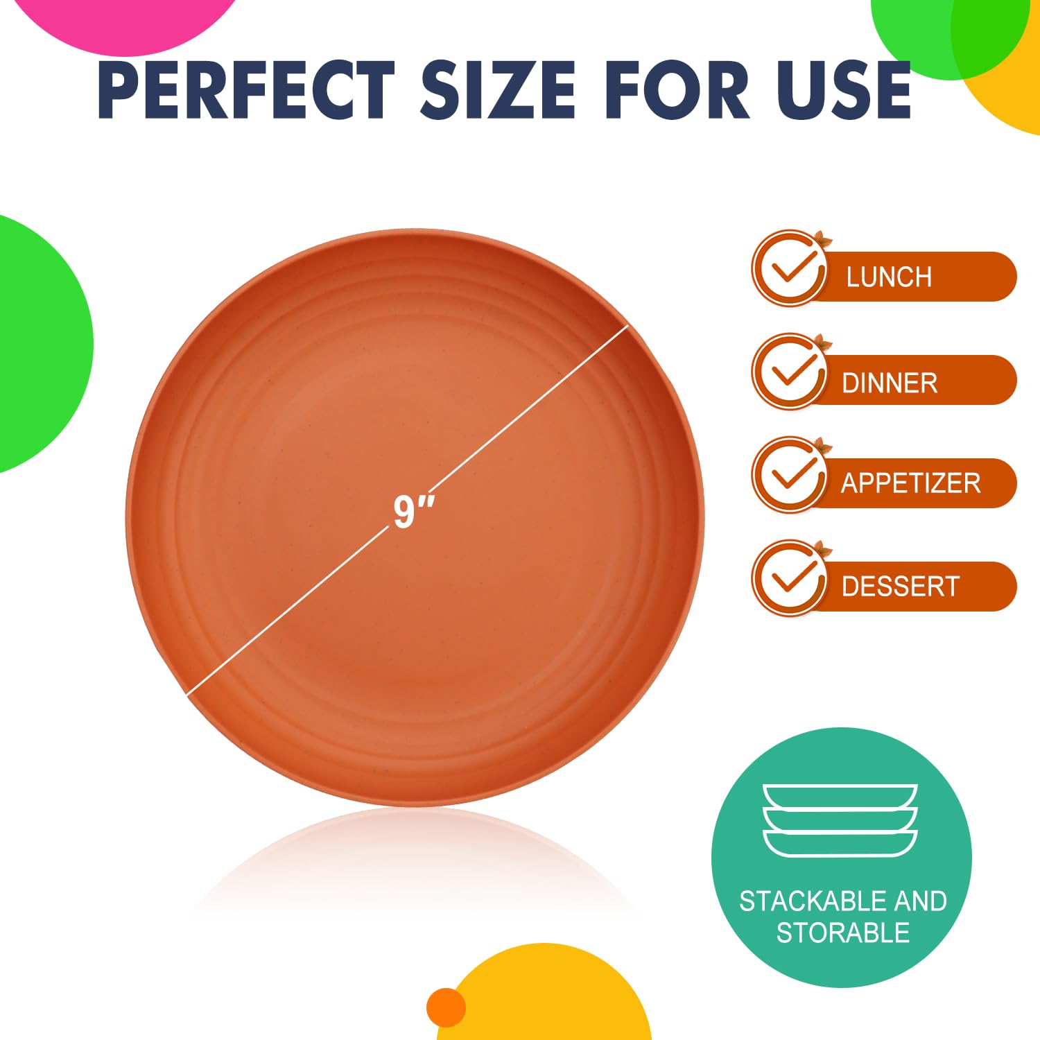 Homienly deep dinner plate yellow, lightweight and unbreakable for everyday use.