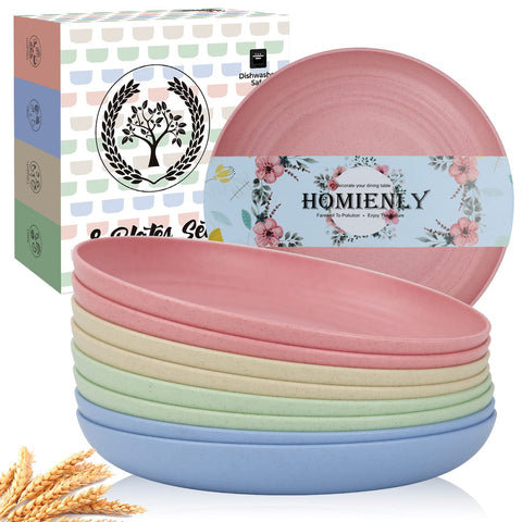 Homienly deep dinner plate in four colors for everyday family dining