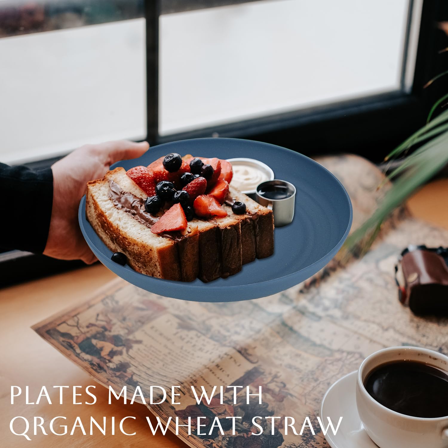 Homienly dishwasher-safe plate, easy cleanup after family meals.