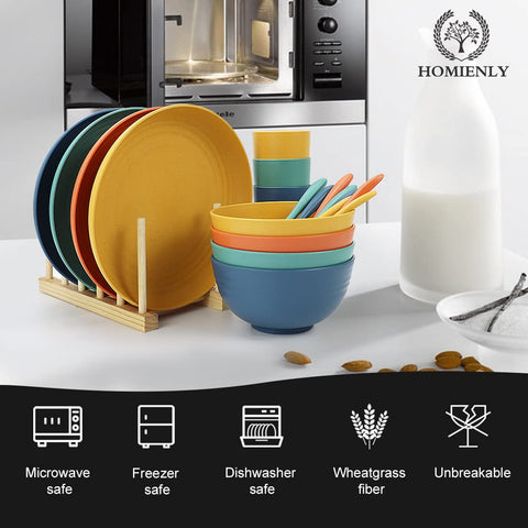 Homienly dishwasher-safe dishes simplifying cleanup after family meals.