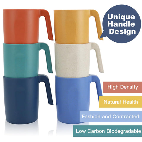 Homienly unbreakable wheat straw mug for durable use