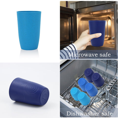 Freezer-safe cups ideal for thawed beverages and cold storage.