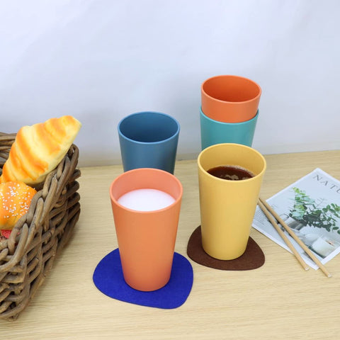 Homienly yellow stackable 20 oz cup, lightweight everyday drinkware.
