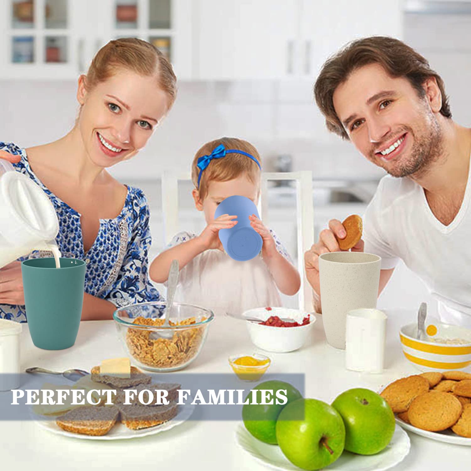 Kid- and adult-friendly Homienly cups for home use and gatherings