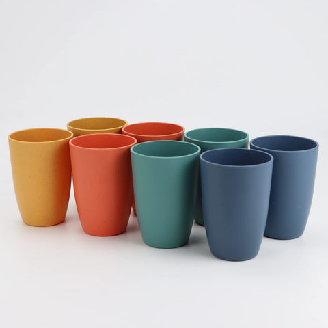 Stackable Homienly cups save cabinet space and keep kitchen tidy