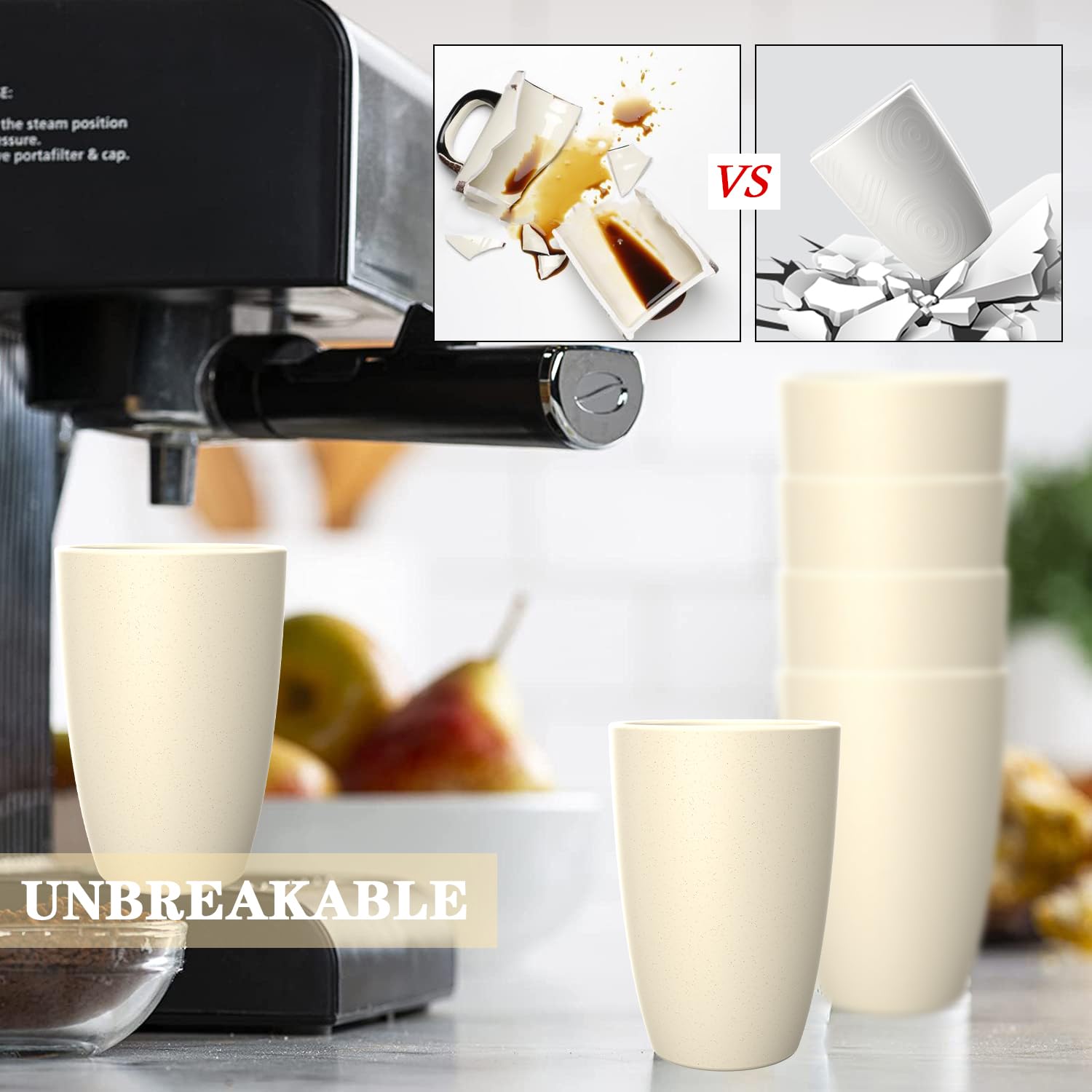 Homienly stackable cups save cabinet space