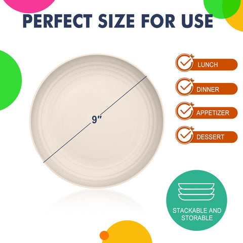 Homienly plate with raised edges prevents spills during family meals