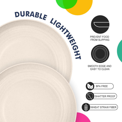 Homienly lightweight plate ideal for kids and seniors