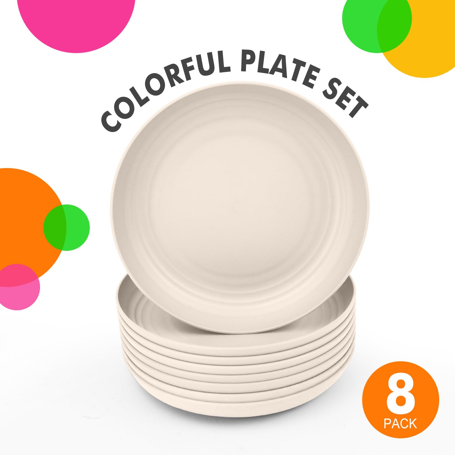 Homienly plate is microwave-safe and heat-resistant for quick reheating