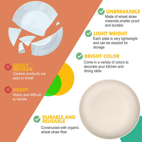 Homienly unbreakable plate construction for daily use