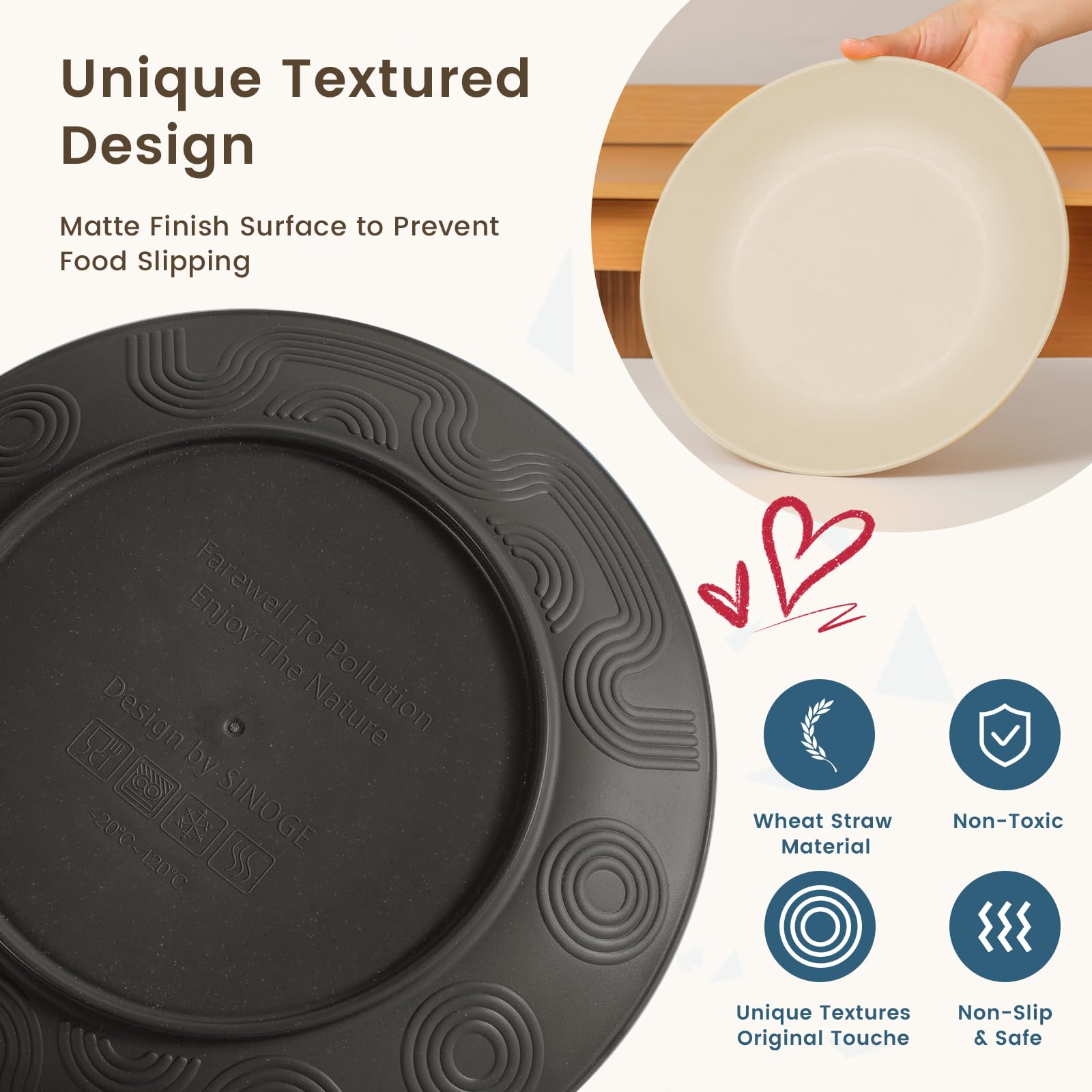 Homienly 6-inch small plate in Grey Stone ideal for appetizers
