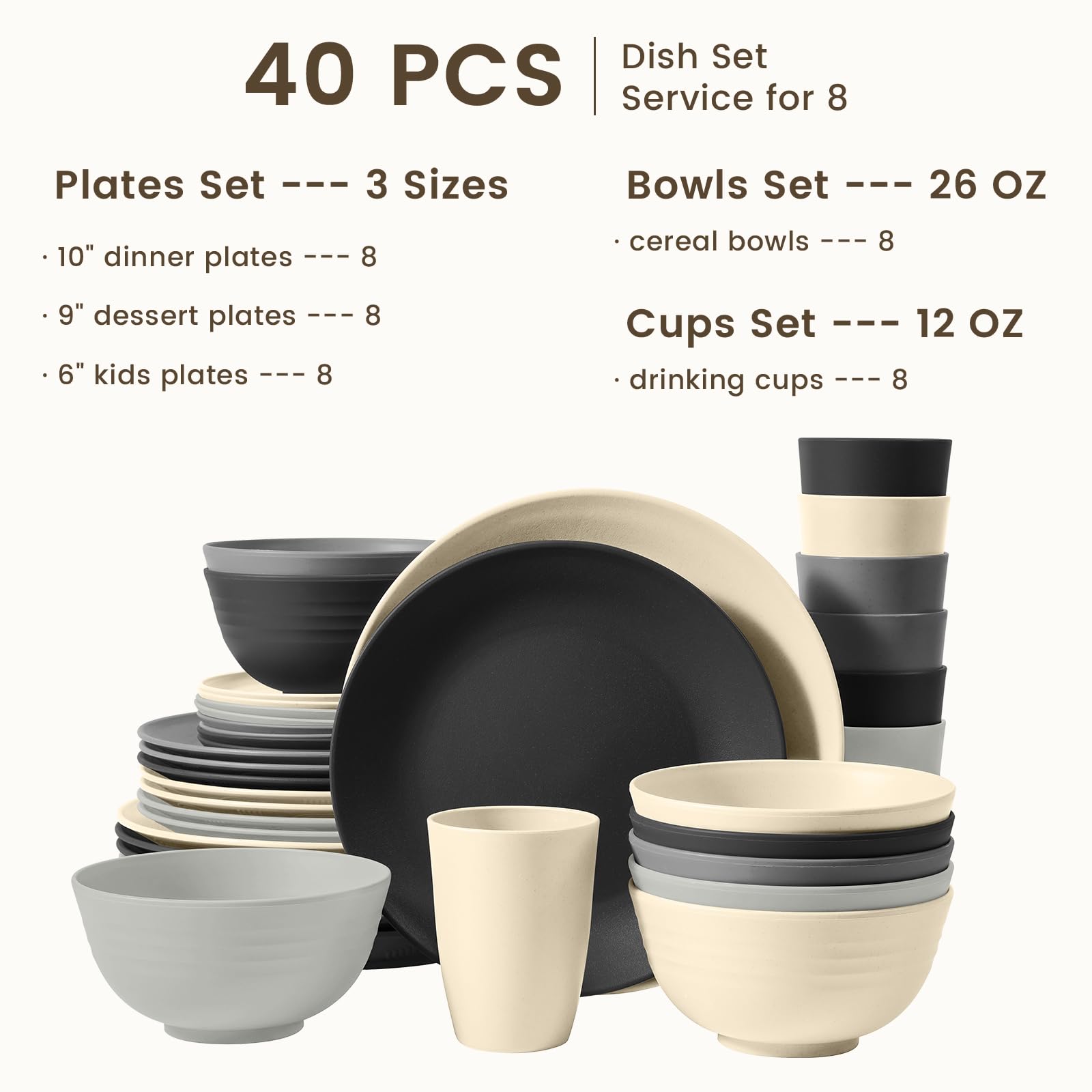 Homienly 9-inch plate in Grey Stone provides comfortable grip and clean presentation
