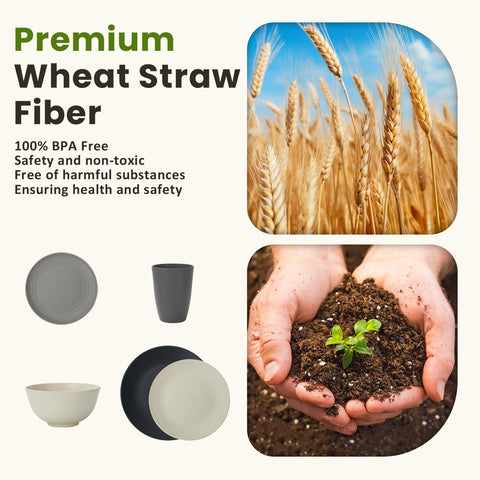 Homienly microwave and dishwasher-safe dinnerware for quick cleanup