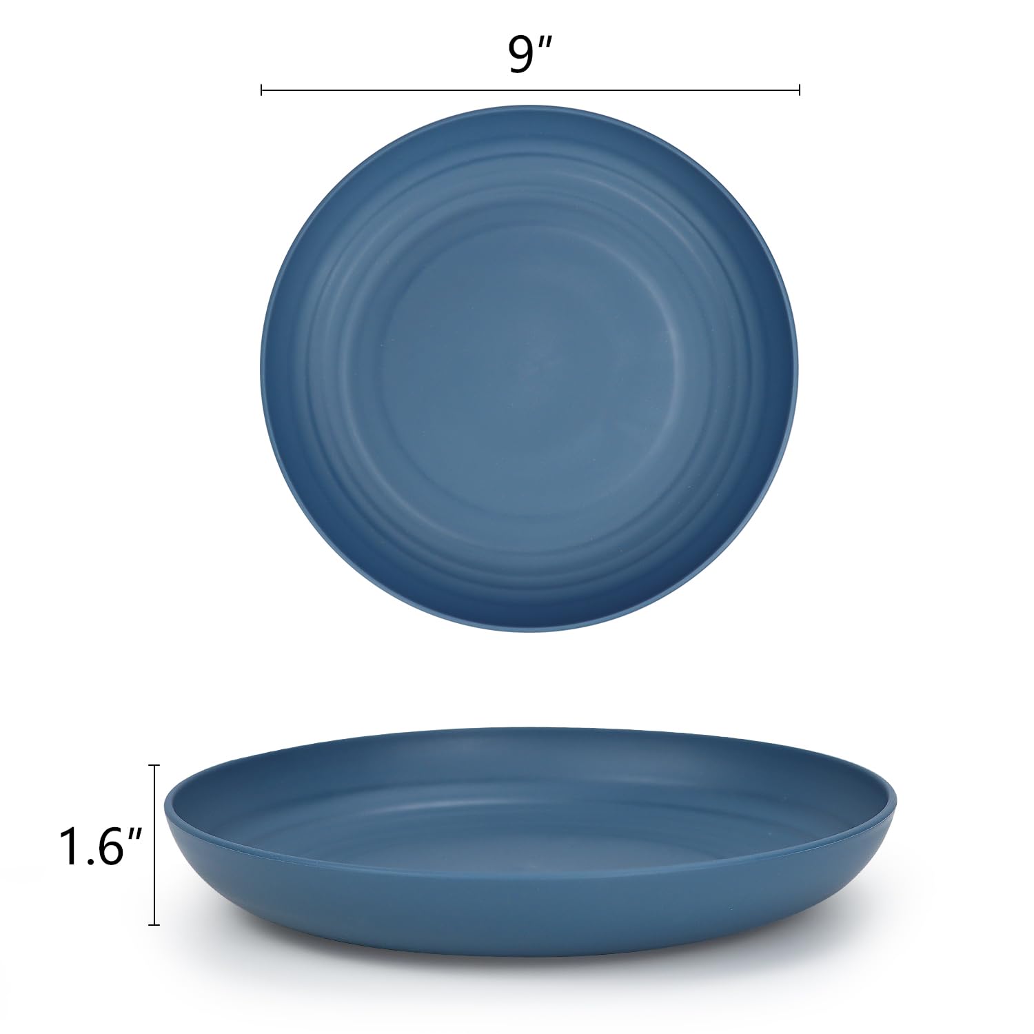 Homienly wheat straw material plate, eco-friendly dinnerware for daily use.