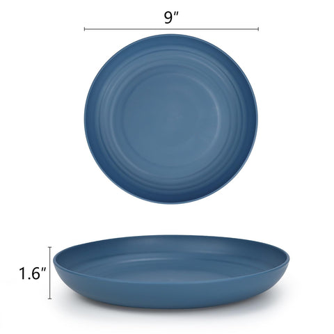 Homienly wheat straw material plate, eco-friendly dinnerware for daily use.