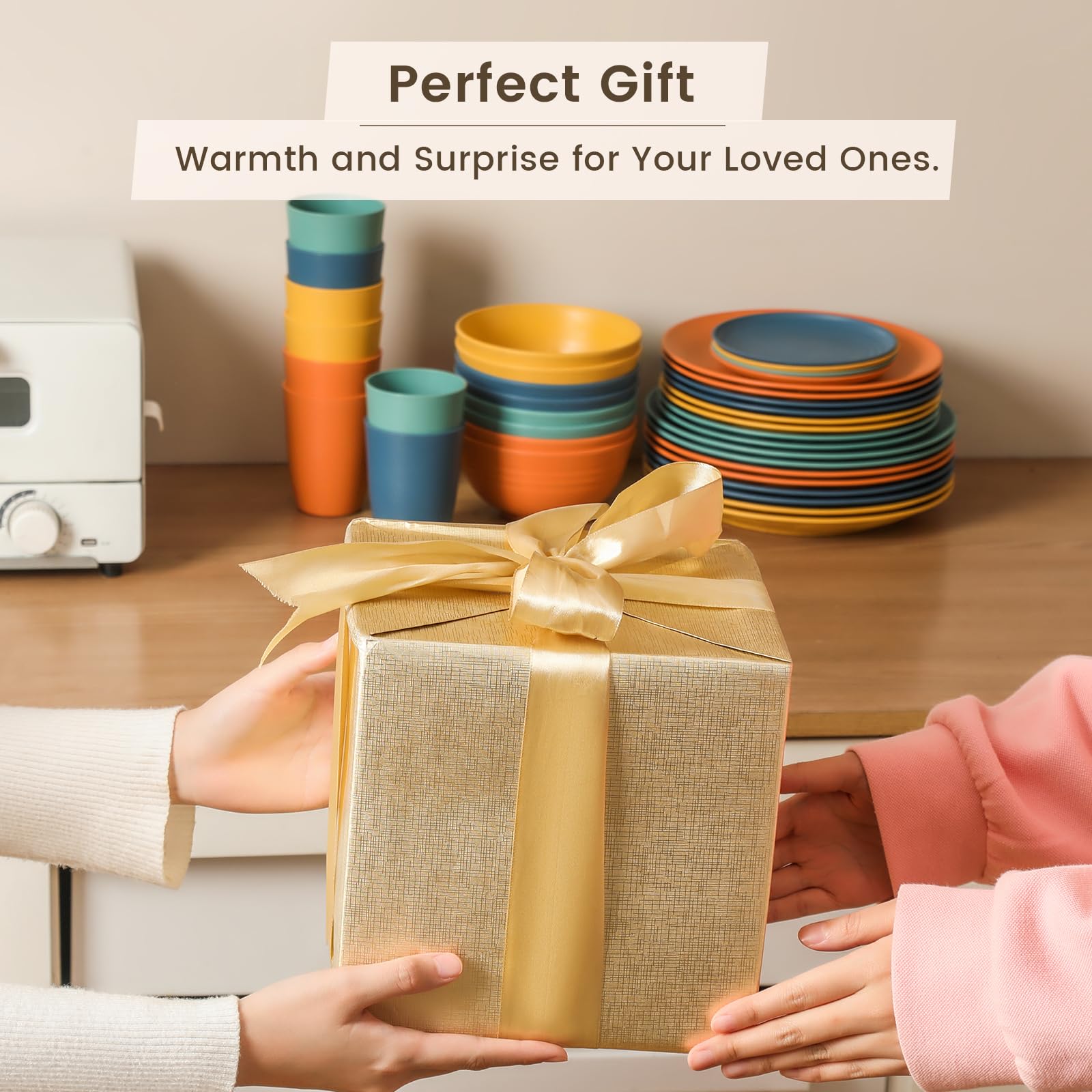 Homienly microwave and dishwasher safe dinnerware for quick reheating and easy cleaning.