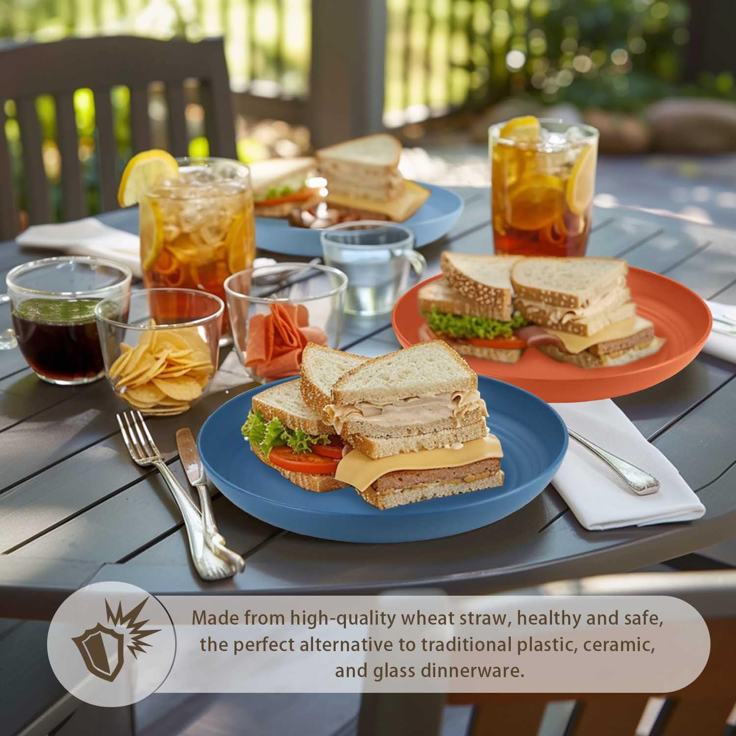 Dishwasher-safe Homienly plates for easy cleanup.