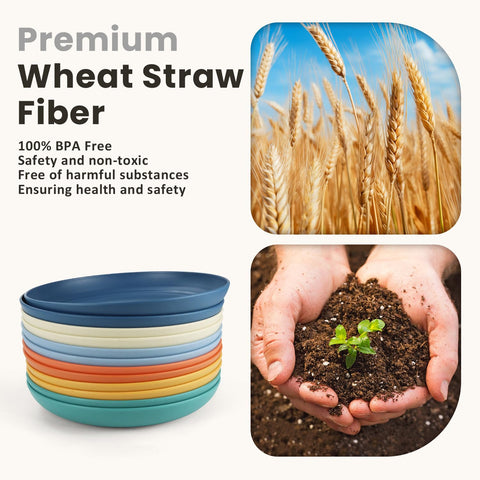 Lightweight, unbreakable Homienly plates for safe outdoor dining.