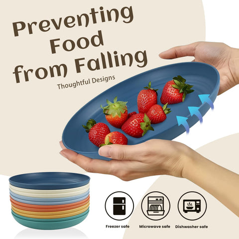 Microwave-safe Homienly plates for quick reheating.
