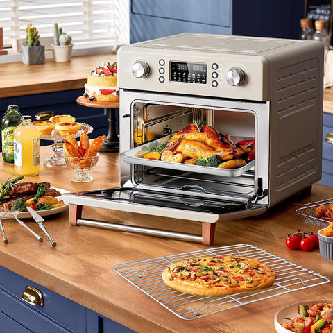 Homikit 1 inch deep baking pan holds more foods without overflow