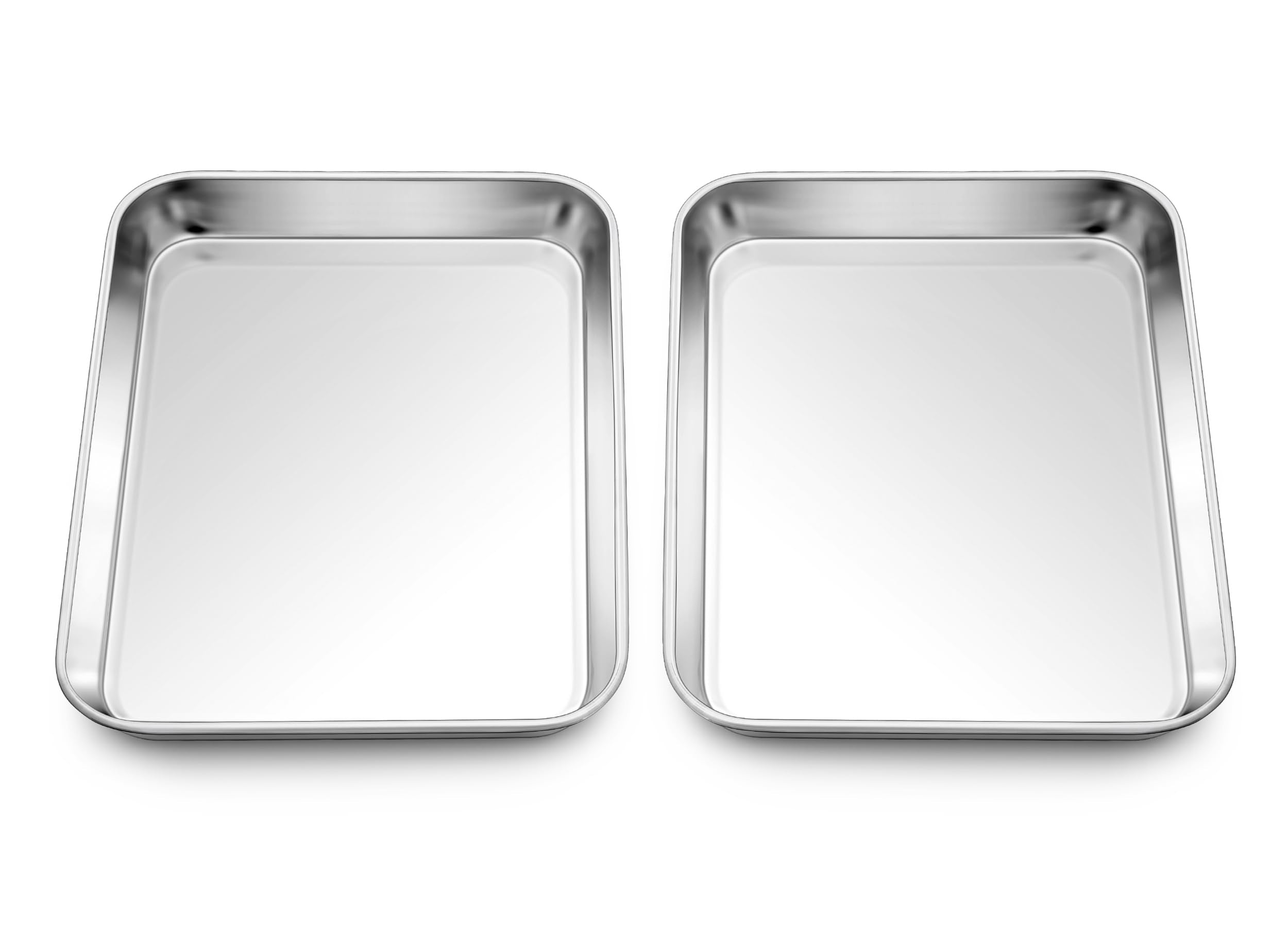Homikit 9x7 inch baking sheet in stainless steel with even browning capability.