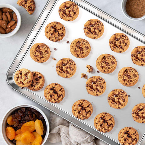 Homikit baking sheet doubles as a serving tray for snacks or meals.
