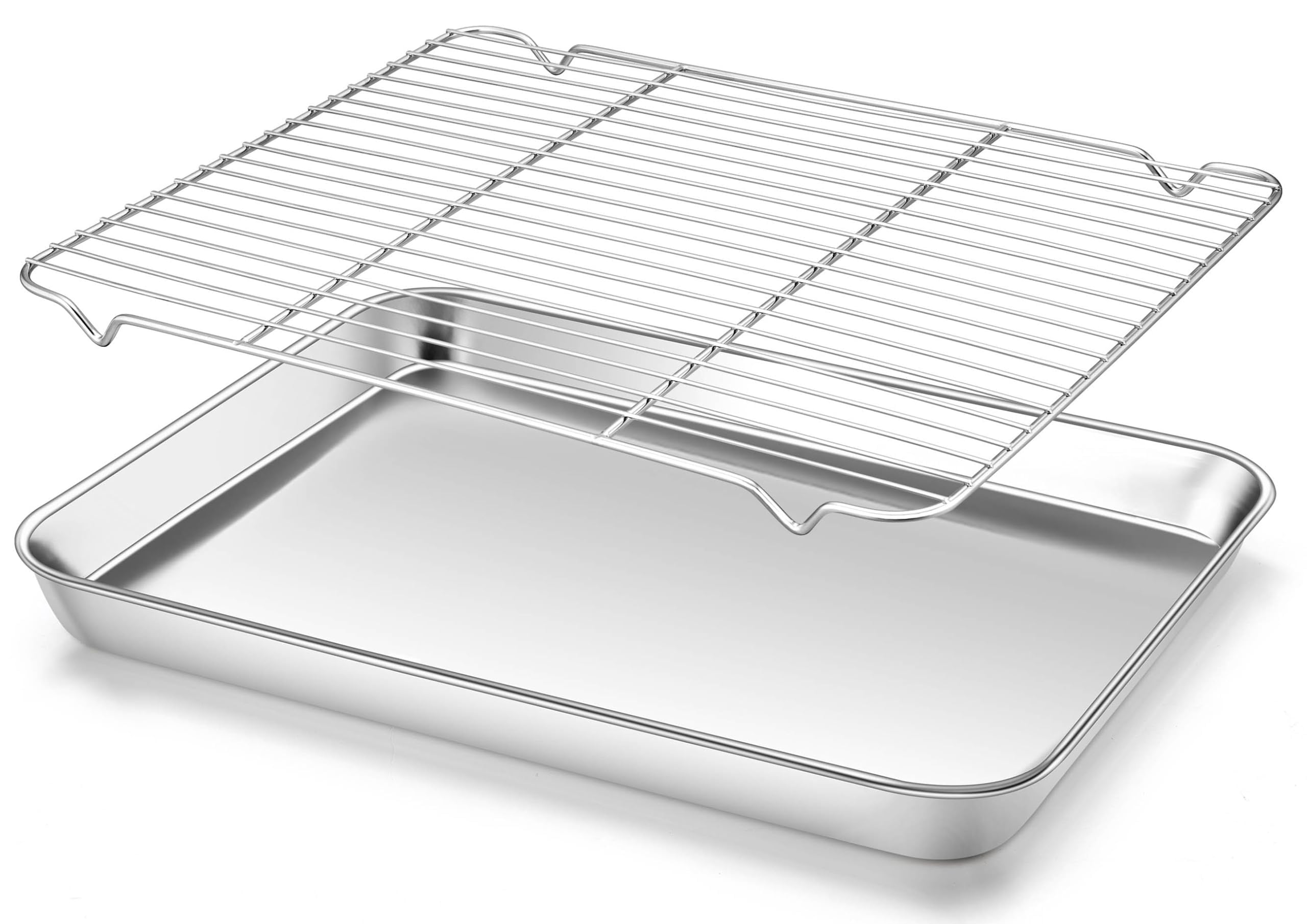 Homikit baking sheet with wire rack for even roasting and simple cleanup