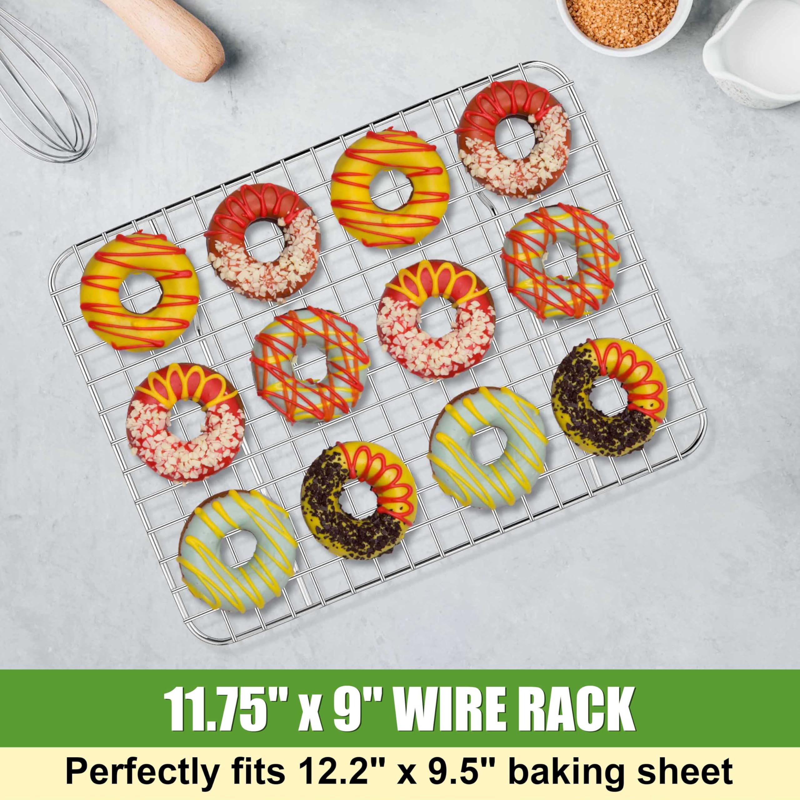 Homikit grid-design cooling rack promotes crisp, evenly cooled foods