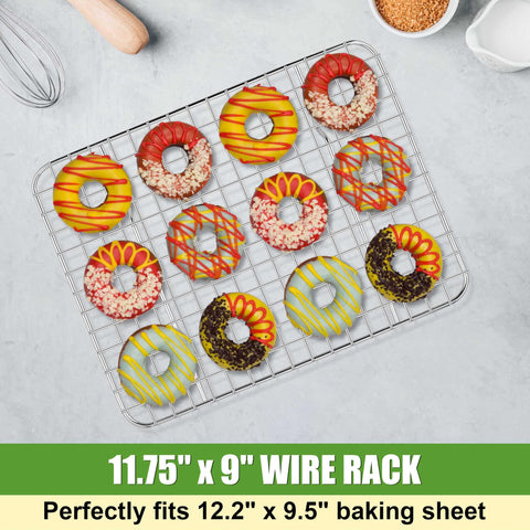 Homikit grid-design cooling rack promotes crisp, evenly cooled foods