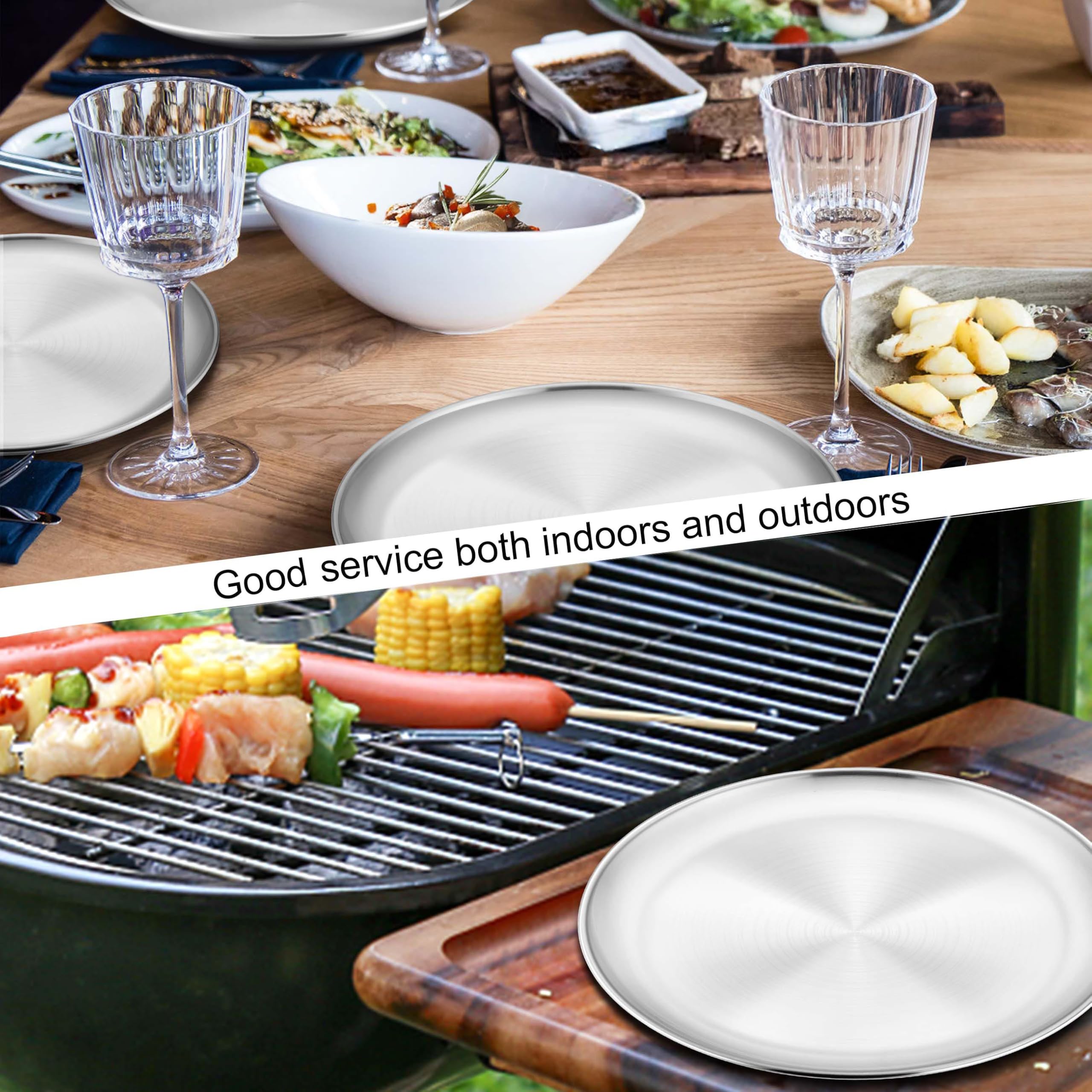 Homikit camping plates ideal for outdoor meals and picnics.