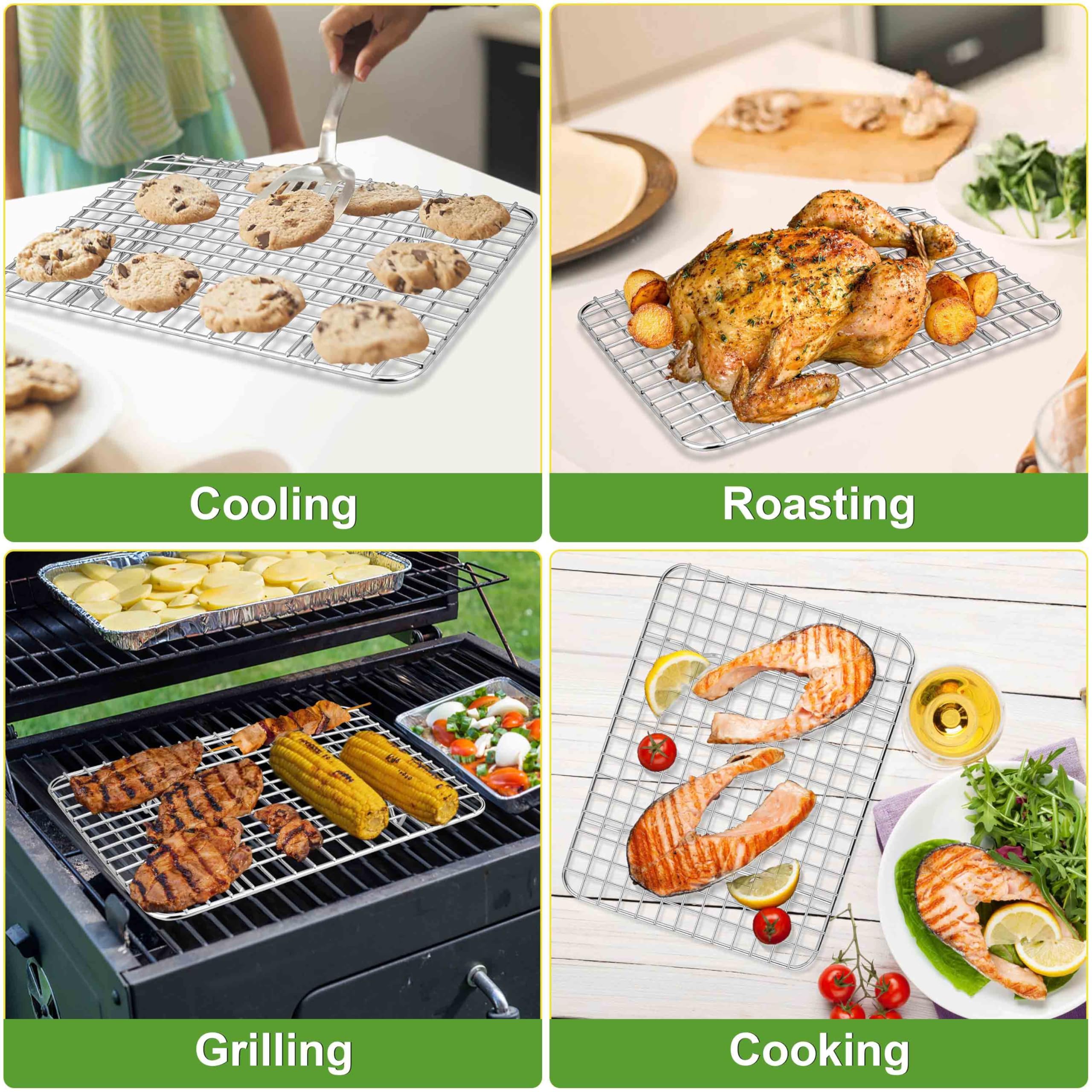 Homikit sturdy stainless steel construction resists bending under heavy foods