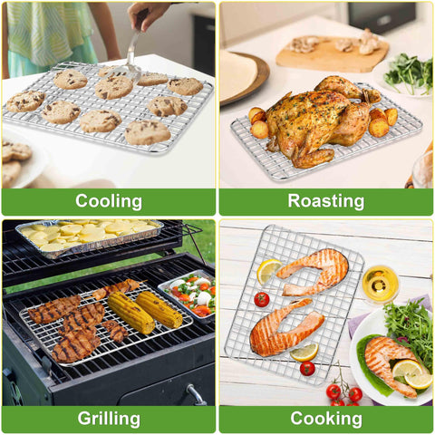 Homikit sturdy stainless steel construction resists bending under heavy foods