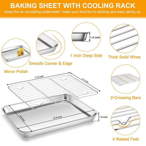 Homikit wire cooling rack elevates food for even cooling.