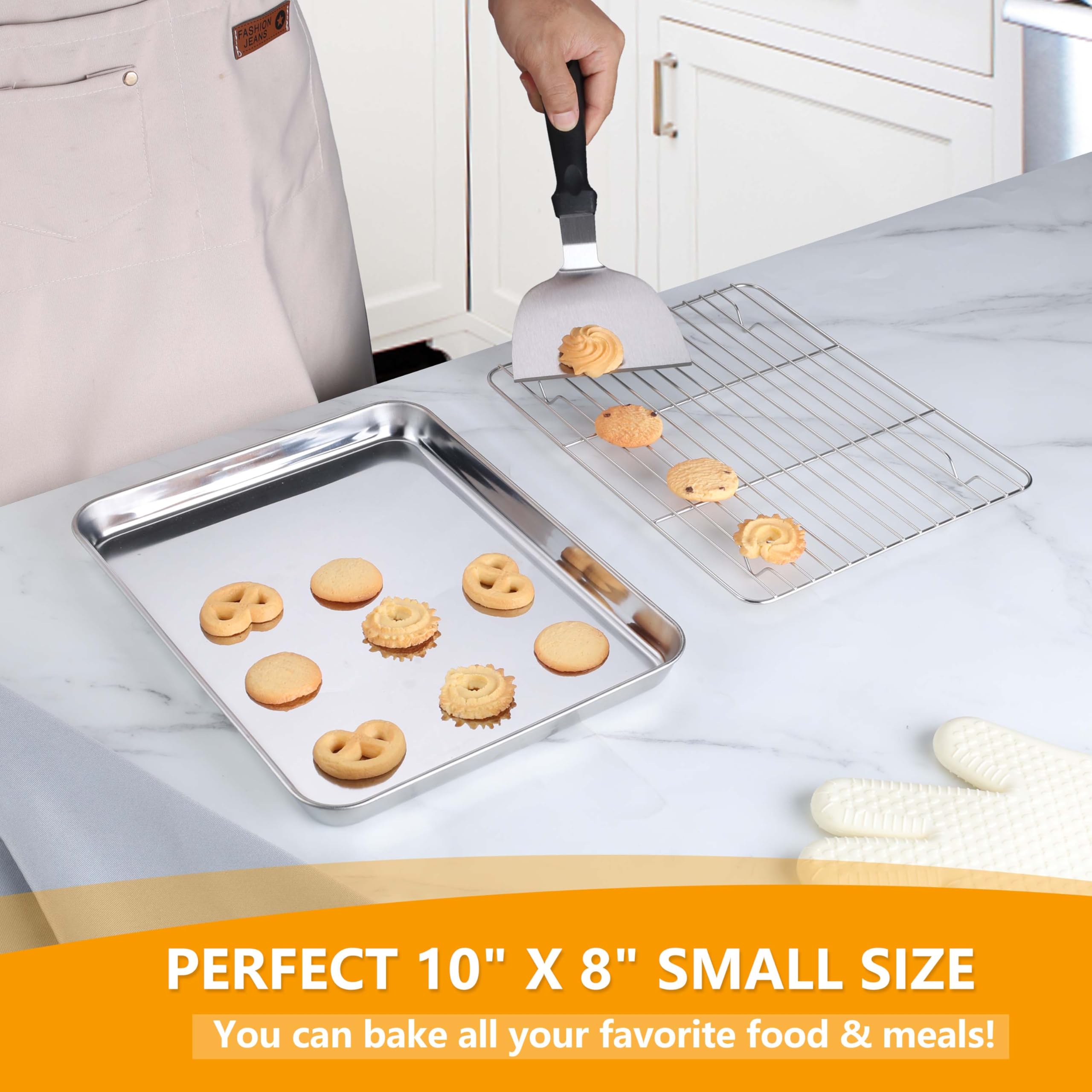 Homikit wire rack with four raised feet for stable cooling