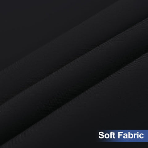 Homing 2Pack black 30x72 tablecloth with water-repellent coating for easy outdoor cleanup.