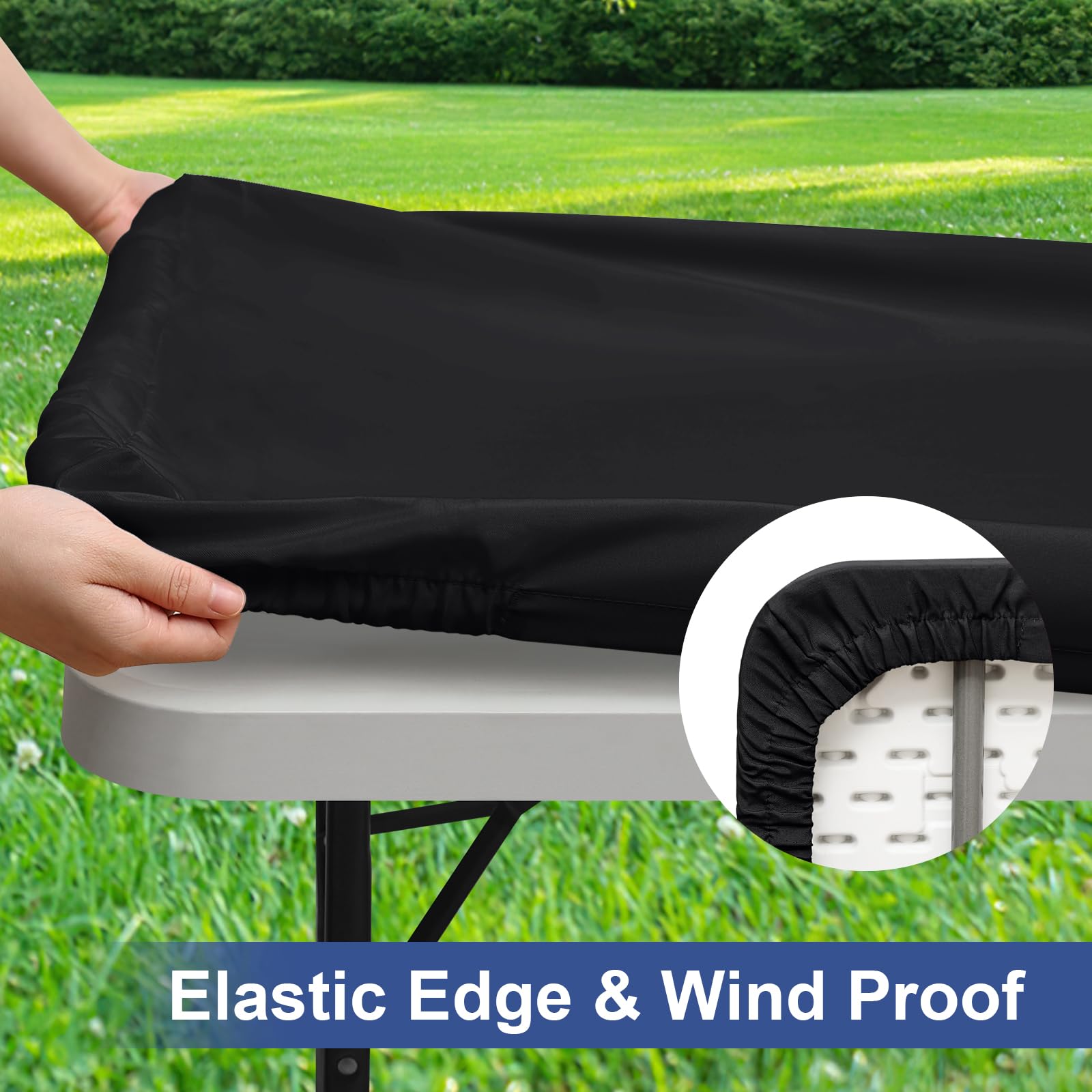 Homing 2Pack polyester tablecloth is tear-proof for durable use at events.