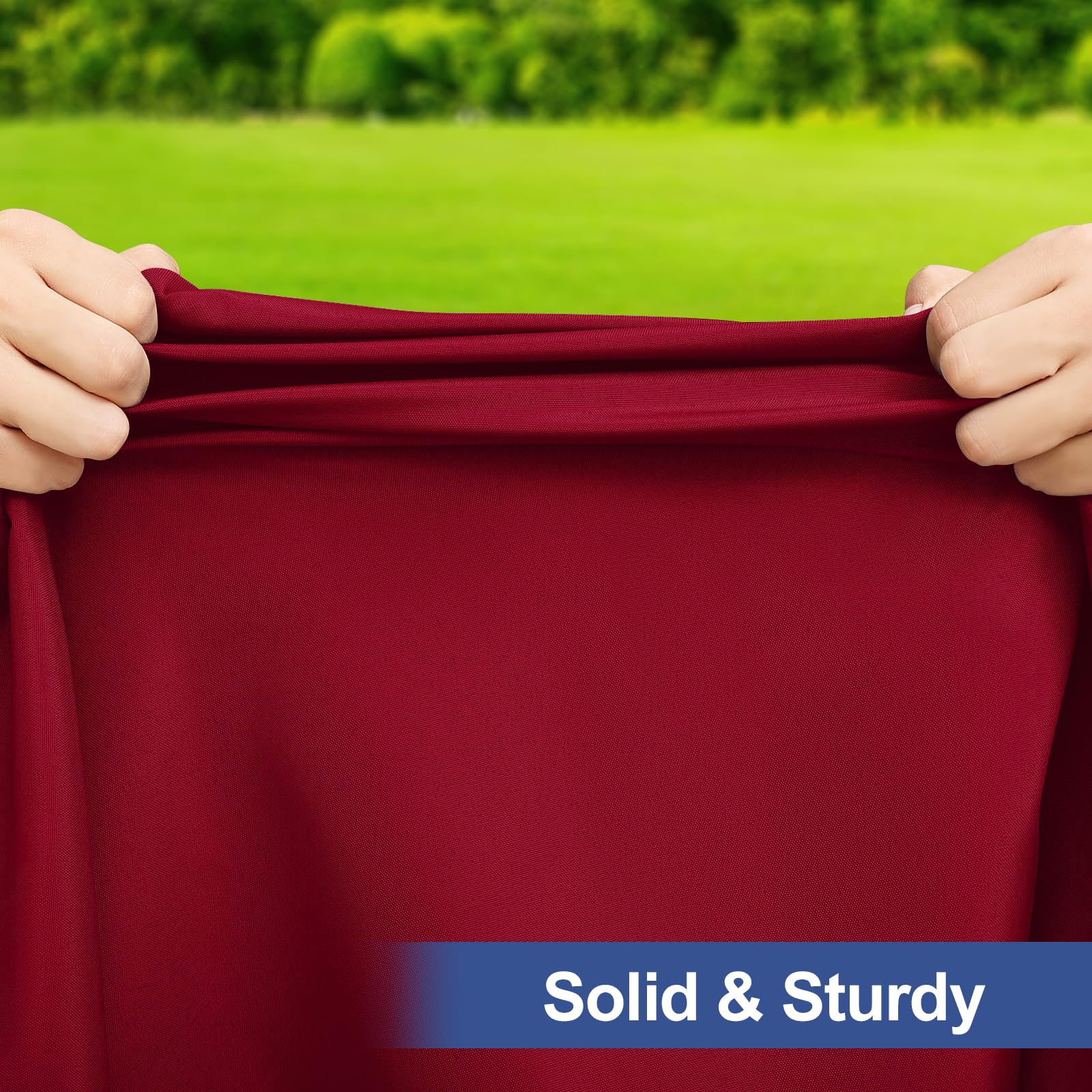 Homing tear-proof polyester fabric stands up to frequent use.