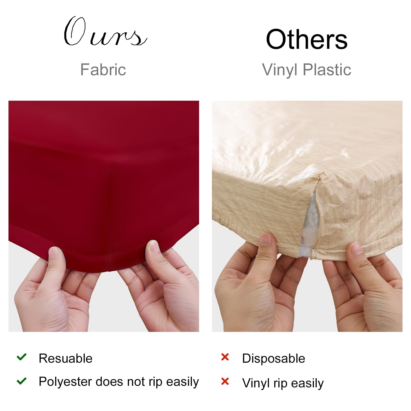 Homing sturdy polyester fabric resists tearing during setup