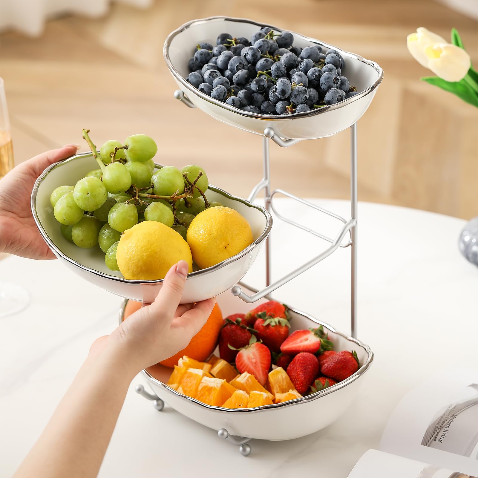 HOMKULA elegant-edge design enhances kitchen decor and table presentation.