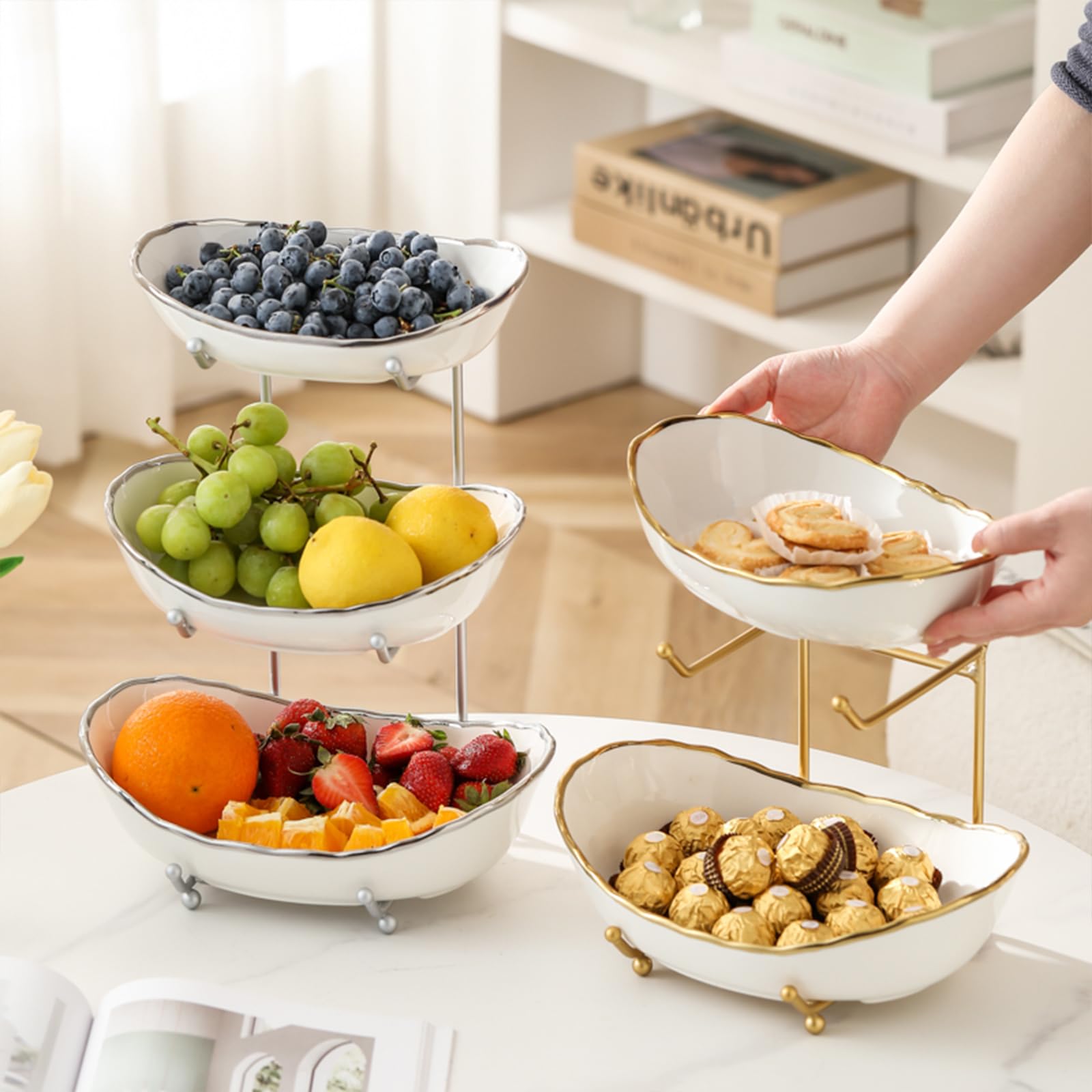 HOMKULA gift-ready kitchen fruit stand ideal for housewarmings and celebrations.