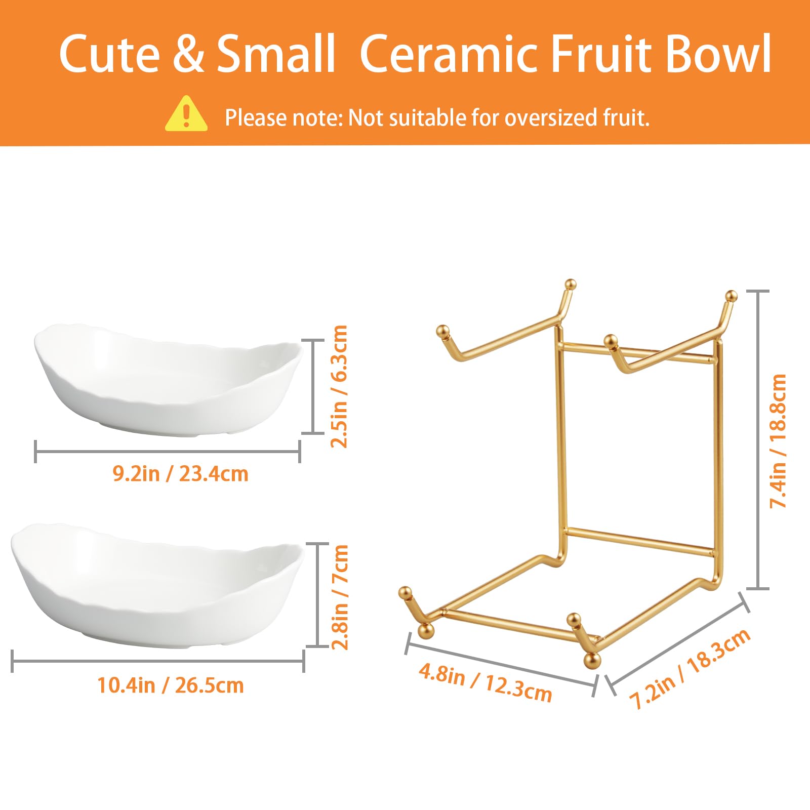 HOMKULA large and medium bowls offer versatile storage for fruit, snacks, and desserts.
