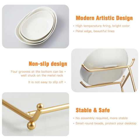 HOMKULA non-slip base keeps the display stable on countertops during use.