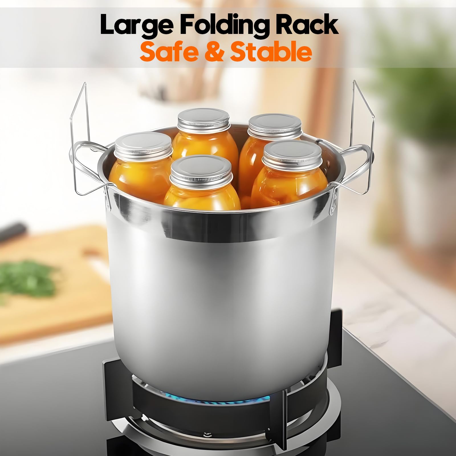 HOMKULA rust-resistant, food-safe pot ideal for jams, pickles, and sauces