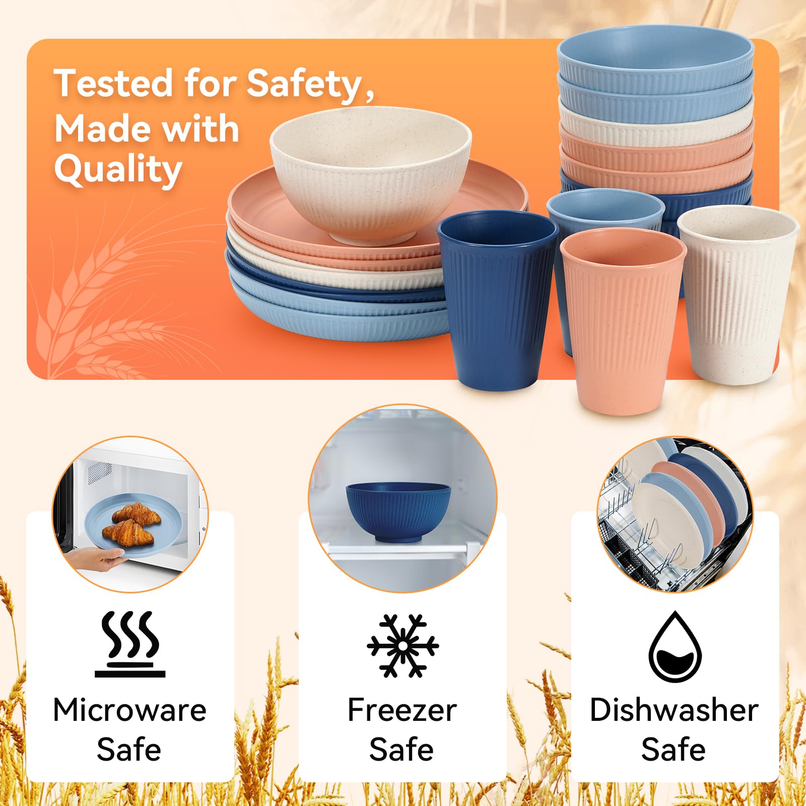 Hommaly 26 oz bowls in black, lightweight and unbreakable for soups.