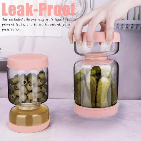Homnoble airtight BPA free lid preserves freshness without leaks