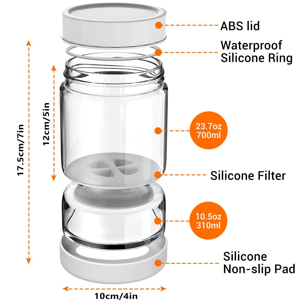 Homnoble clear glass shows contents while preserving freshness.