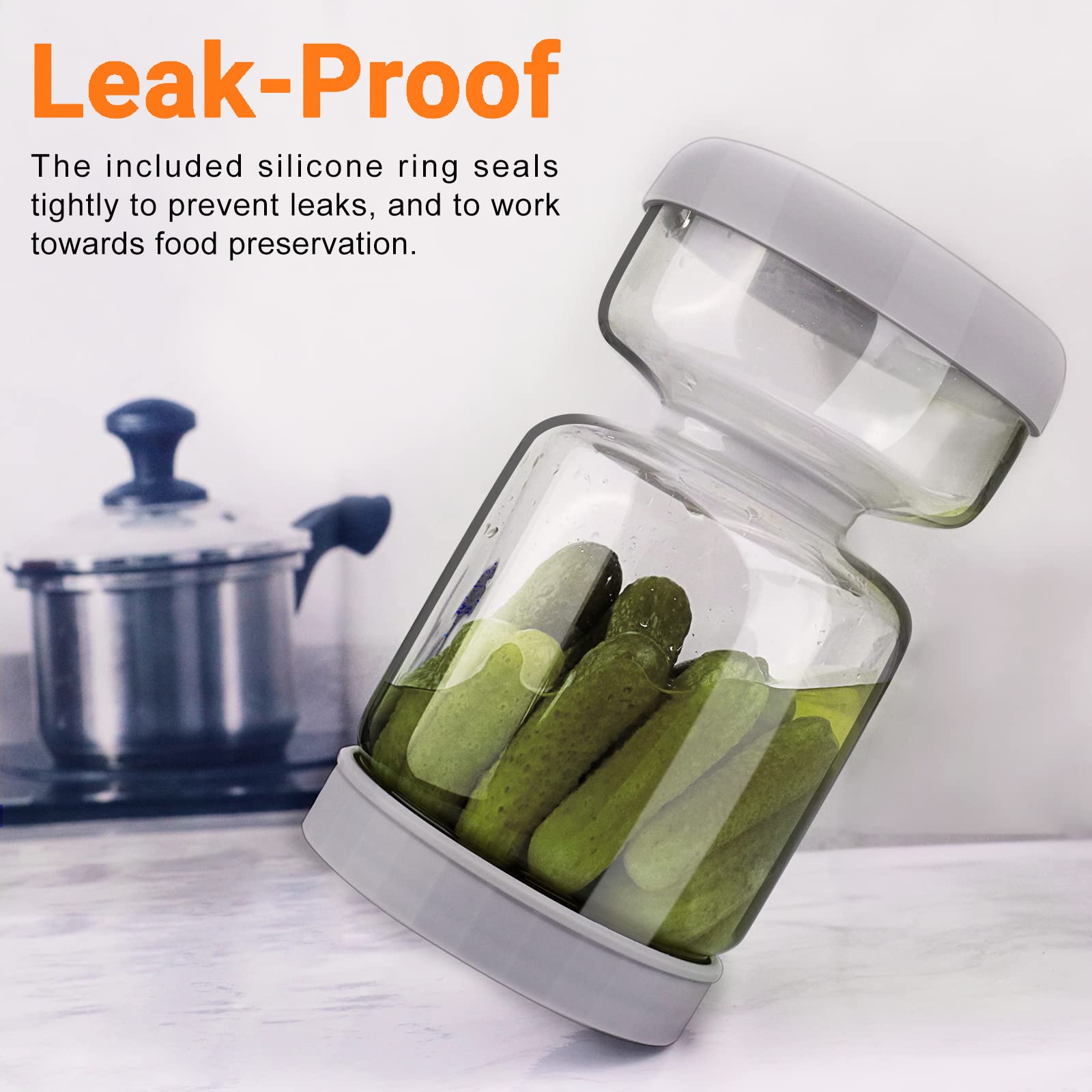 Homnoble lid upgrade in food-grade ABS for airtight storage.